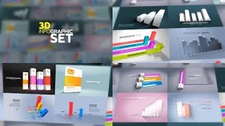 3D Infographics Set  After Effects Template ★ AE Templates [upl. by Aihpos]