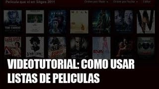 abandomovieznet Videotutorial de Listas de películas [upl. by Mcilroy]