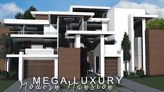 Bloxburg Mega Luxury Modern Mansion  No Large Plot ROBLOX bloxburg [upl. by Essinger]