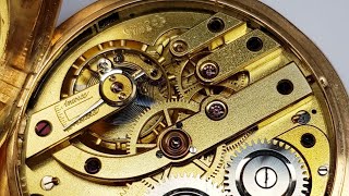 LUC Chopard Taschenuhr  Pocket Watch  Blick ins Uhrwerk  movement functioning [upl. by Affay]