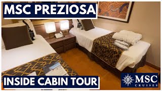 MSC Preziosa INSIDE CABIN 12248 FULL TOUR and REVIEW [upl. by Trutko]