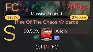 Aricin  GLORYHAMMER  Rise Of The Chaos Wizards Massive Legend DT 9856 6 💖795pp FC  osu [upl. by Raffo]