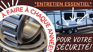 ESSENTIEL Le Graissage des Roulements Bearings remorque roulotte et caravane Étape par étape [upl. by Attalanta976]