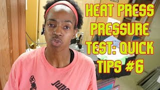 Using Correct Pressure On A Heat Press Quick Tips 6 [upl. by Fonseca]