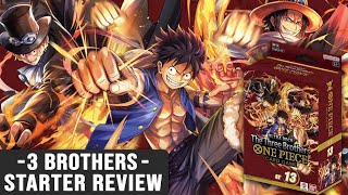 The BEST Starter Deck EVER Ultra Deck The Three Brothers Review  One Piece TCG [upl. by Christian]