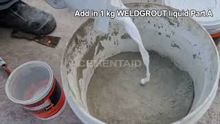 CEMENTAID 5W WELDGROUT amp WELDCRETE COATING [upl. by Sabir349]