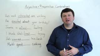 Adjective amp Preposition Combinations English Grammar [upl. by Trakas435]