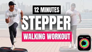 12 Min Stepper Workout  Fun Step Walk Exercise  1600 steps [upl. by Keppel]