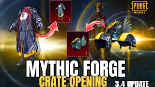 😳 NEW MYTHIC FORGE CRATE OPENING IN 34 UPDATE  PUBG MOBILE mythicforge [upl. by Milstone201]