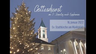 Gottesdienst am 2 Sonntag nach Epiphanias Ev Stadtkirche Karlsruhe [upl. by Dnalhsa]