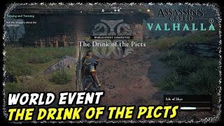 The Drink of the Picts Mysteries at Dunvegan Village in AC Valhalla Kassandra DLC Crossover Story [upl. by Millur620]