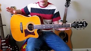 Epiphone Masterbuilt DR 500 MCE Guitar REVIEW [upl. by Follmer]