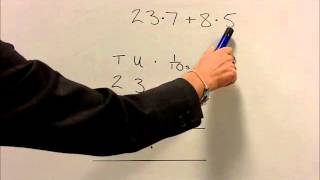 Column Addition of Decimals Year 5 [upl. by Stromberg]