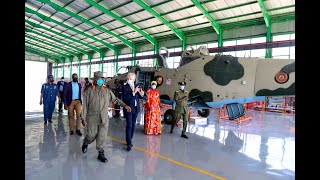 Museveni opens Helicopter repair maintenance and overhaul plant the first in Sub Saharan Africa [upl. by Gisella769]