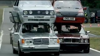 Double Decker Racing vs The Germans Part 1  Top Gear Series 11 [upl. by Zildjian]