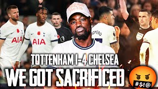 IM DEVASTATED 9 MEN WE ENDED UP GETTING SACRIFICED 🤬 Tottenham 14 Chelsea EXPRESSIONS REACTS [upl. by Spatz]