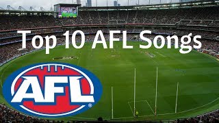 Top 10 AFL Theme Songs [upl. by Ailecec]