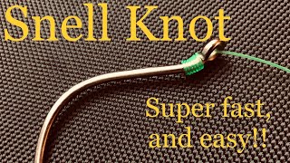 HOW TO TIE A SNELL KNOT SUPER EASY [upl. by Ahseekal60]