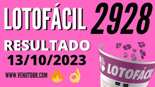 🍀 Resultado Lotofácil 2928 [upl. by Nolak]