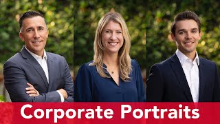 Outdoor Corporate Portraits Camera Settings Lens Choice amp Lighting [upl. by Jeffers]