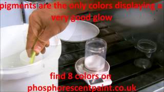 How to mix photoluminescent pigments [upl. by Eskil191]