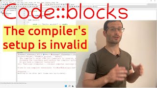 Codeblocks  the compilers setup gnu gcc compiler is invalid [upl. by Resaec]