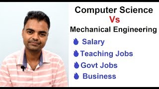 Computer Science Vs Mechanical Engineering Salary Govt Jobs Business Comparison Hindi [upl. by Ferwerda]