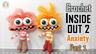 Crochet Inside Out 2 Anxiety Part 1  Eyeballs Eyelids Mouth Oral Cavity Arms Amigurumi Pattern [upl. by Cheri]