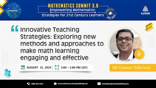 S Chands Mathematics Summit 30  Innovative Teaching Strategies [upl. by Zolner758]