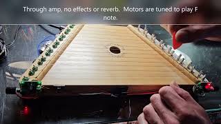 Motorized electric zither  stringed drone instrument [upl. by Jeffy]