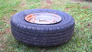 Inflating a tire with starting fluid simple and easy for stubborn tires [upl. by Flavia8]