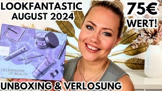 LOOKFANTASTIC THE BOX August 2024  Unboxing amp Verlosung [upl. by Alleacim293]