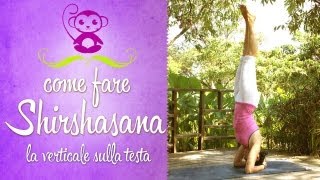 Yoga Come fare la verticale sulla testa  Shirshasana [upl. by Antsirhc870]