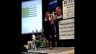 Casey Burgener 180k Snatch  2007 Arnold Classic [upl. by Greenburg]