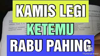 WETON JODOH KAMIS LEGI DAN RABU PAHING [upl. by Aitram]