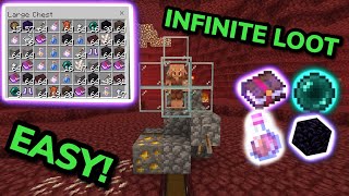 EASY 121 AFK PIGLIN BARTERING FARM TUTORIAL in Minecraft Bedrock MCPEXboxPS4Nintendo SwitchPC [upl. by Aniram]