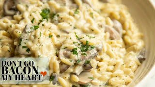 Creamy Mushroom Orzo [upl. by Nylad]