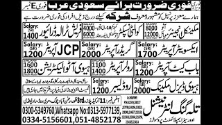 Gulf Jobs  Saudi Arabia Jobs  Qatar Jobs  UAE Jobs  Jobs for Foreigners  Daily Jobs Update [upl. by Hpesoy]