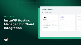 InstaWP Hosting Manager  RunCloud Integration [upl. by Emily]