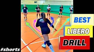 THE BEST LIBERO DRILL Improve Volleyball Defense [upl. by Campy]