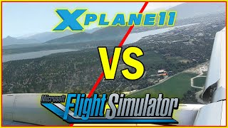 مقارنة  الاقلاع من مطار جنيف XPlane 11 vs FS 2020 [upl. by Ainivad]