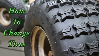 How to Change a Tire Go Kart ATV and Golf Cart Tire Mounting [upl. by Ynnos]