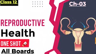 Reproductive Health One Shot 🚀  Class 12 Biology Chapter 03  biology video [upl. by Ynot]