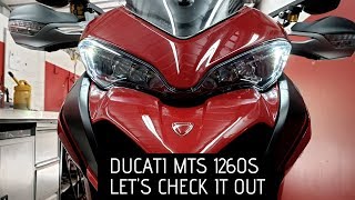 Ducati Multistrada 1260S First startup and quothow toquot dashboard function instructions [upl. by Tallou]