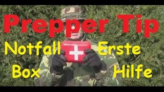 Prepper Tip Notfall Box Erste Hilfe Kasten Emergency Kit [upl. by Danieu]