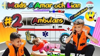 Vlogg  Ambulans för barn med Filip Alex och Elsa [upl. by Meingolda847]