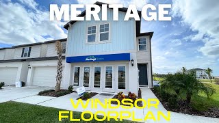 Watergrass Towns By Meritage  Windsor Floorplan  Wesley Chapel FL [upl. by Mahoney]