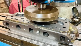 Machining On the mill  Resurfacing skimming Aseries cylinder head [upl. by Jeanette]