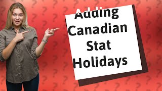 How do I add Canadian stat holidays to Outlook Calendar [upl. by Garlan]