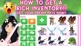 Get your DREAM PETS NOW😱✨ How to get a RICH inventory in adopt me🤑 Best tips and tricks adoptme [upl. by Wilkinson]